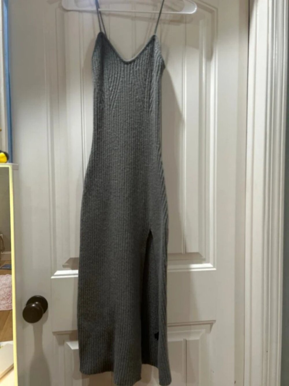 Grey Slit Dress
